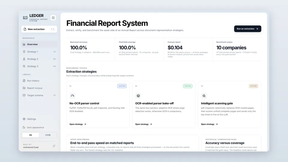 Ledger interface preview