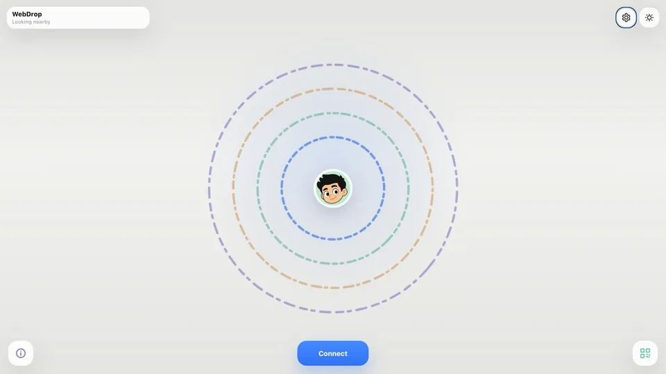 WebDrop interface preview